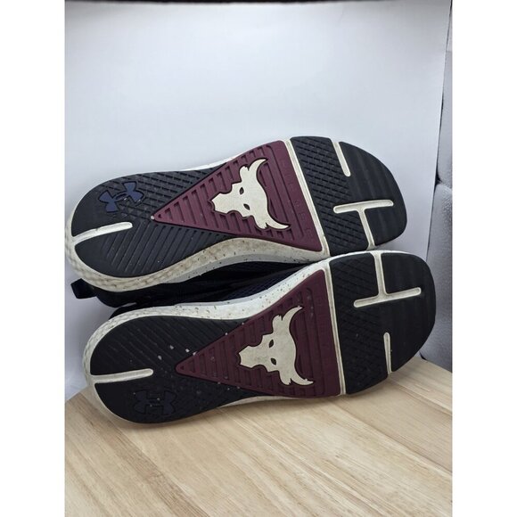 Under Armour Project Rock BSR 3 Training Shoes 3026462-402 Navy Gold Men's 10.5 - Picture 6 of 7